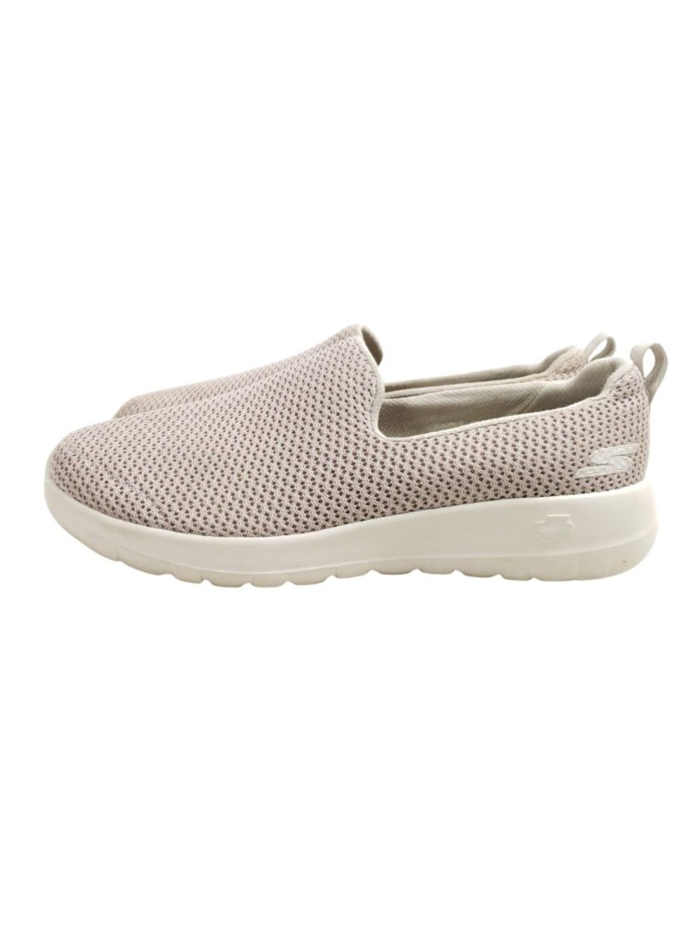 Skechers Womens Size 8.5 Wide Slip-On Shoes Beige Breathable Mesh - Picture 5 of 9